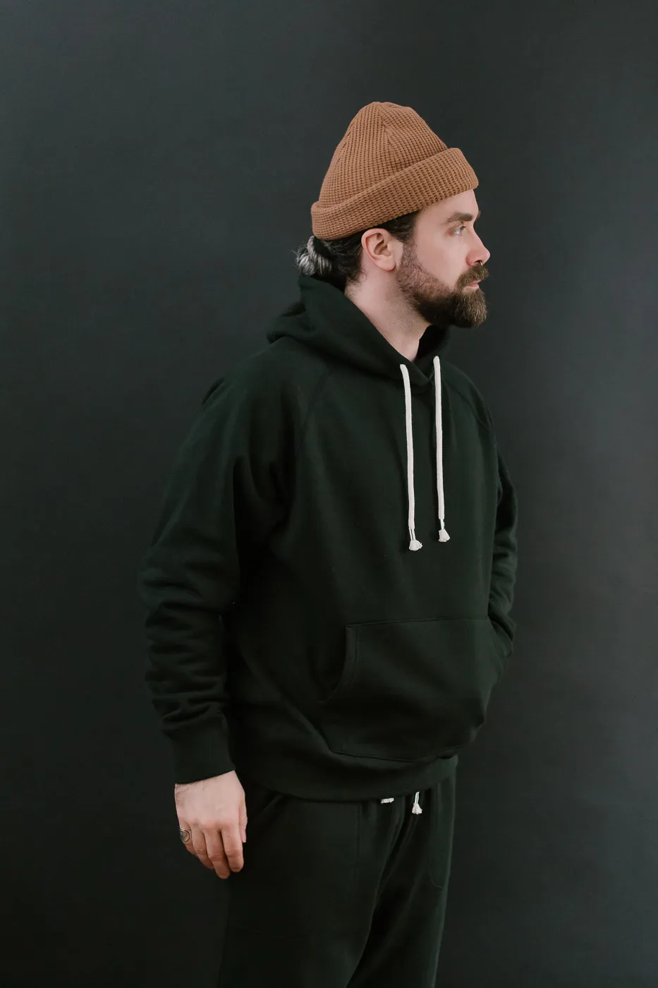 Pullover Hoodie - Super Looper French Terry - Sumi Black