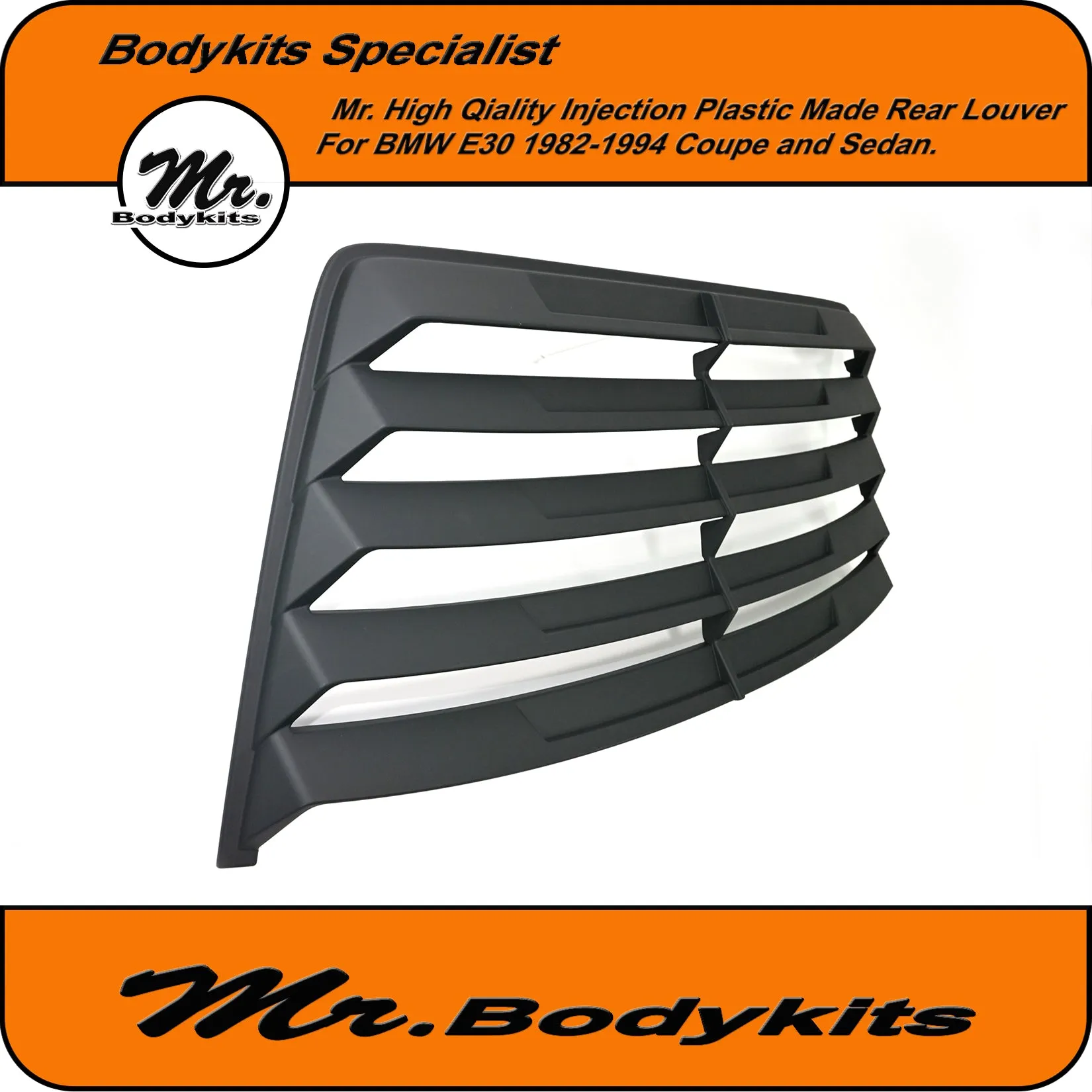 Quality Injection Plastic Made Rear Windcreeen Louver Blind For BMW E30 1982-1994
