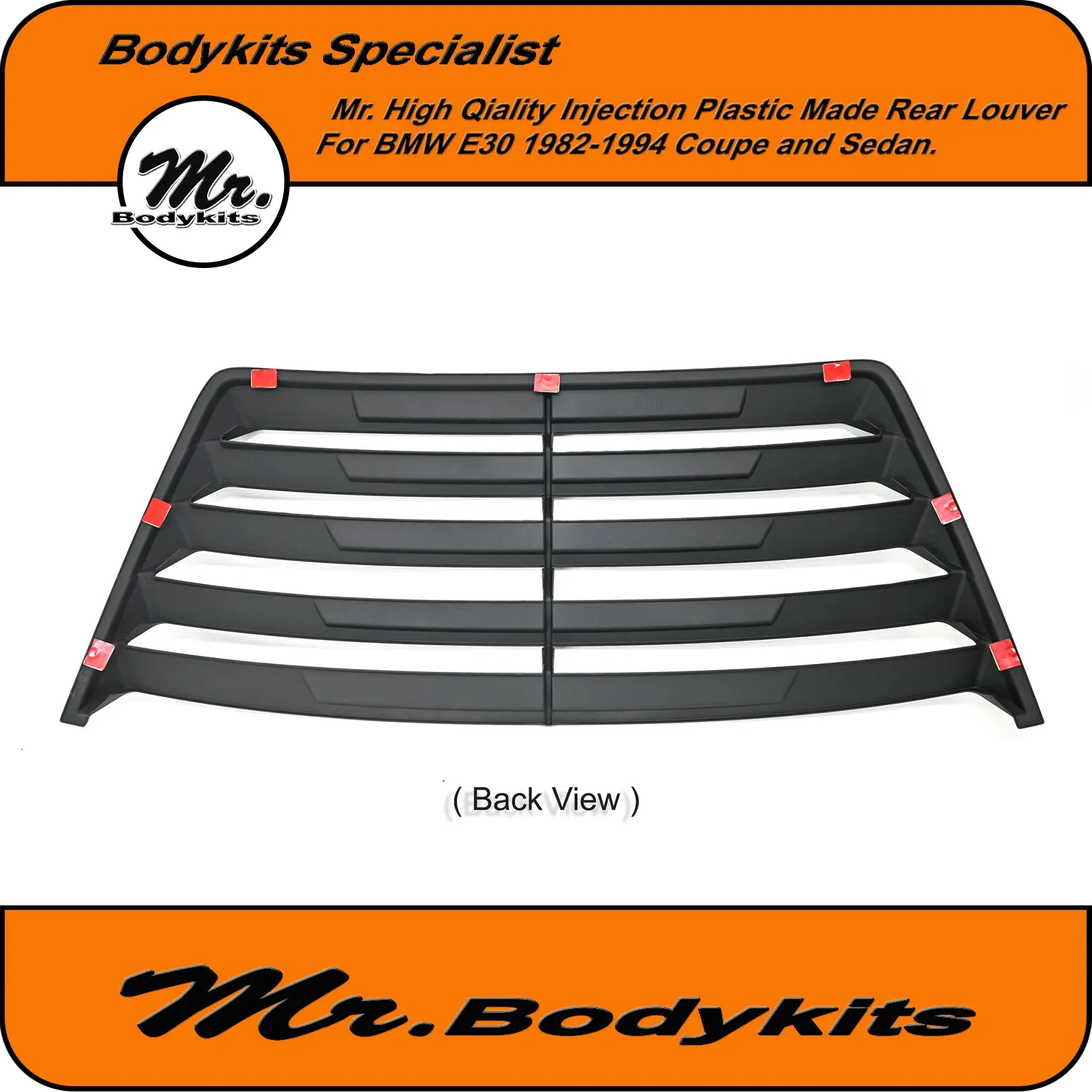 Quality Injection Plastic Made Rear Windcreeen Louver Blind For BMW E30 1982-1994