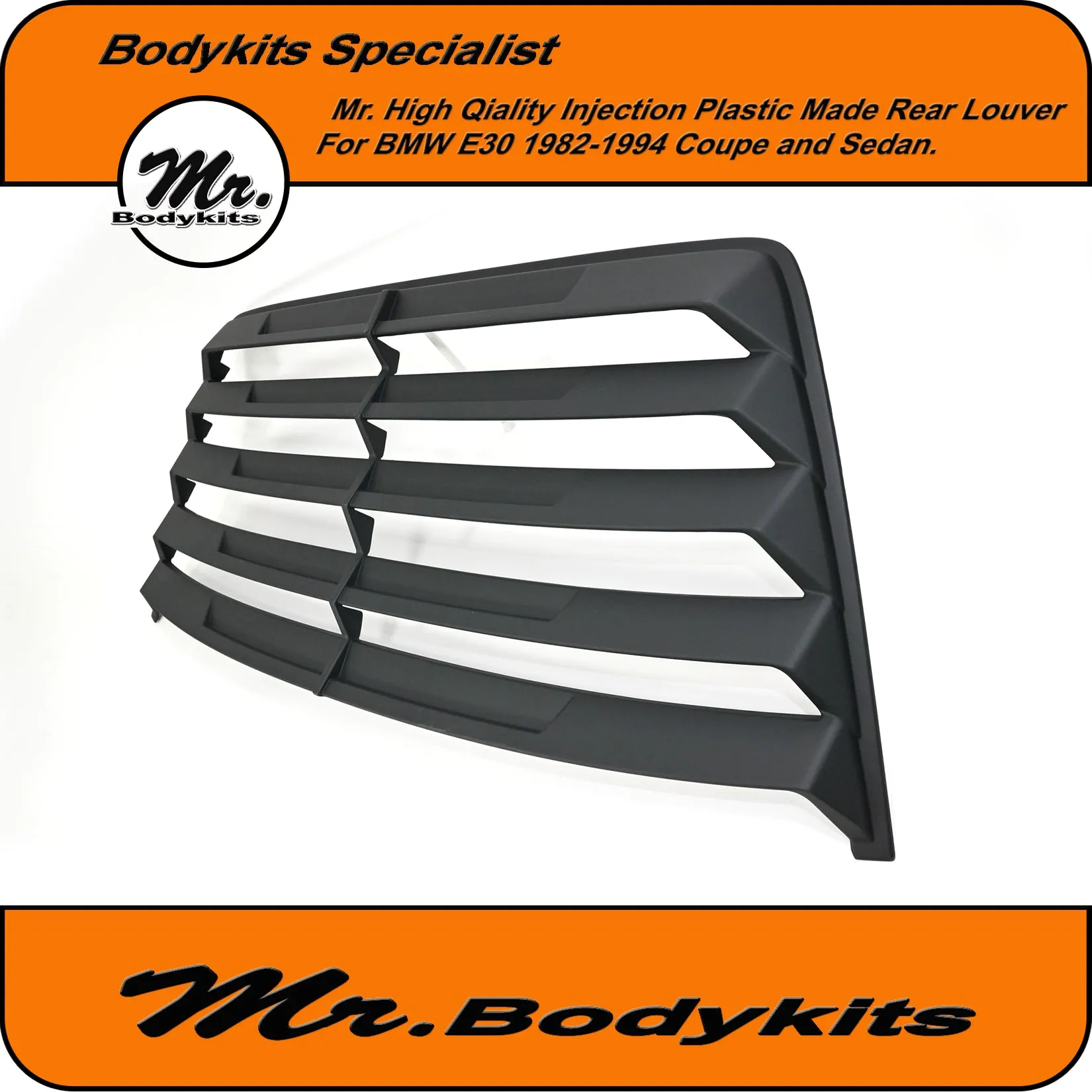 Quality Injection Plastic Made Rear Windcreeen Louver Blind For BMW E30 1982-1994