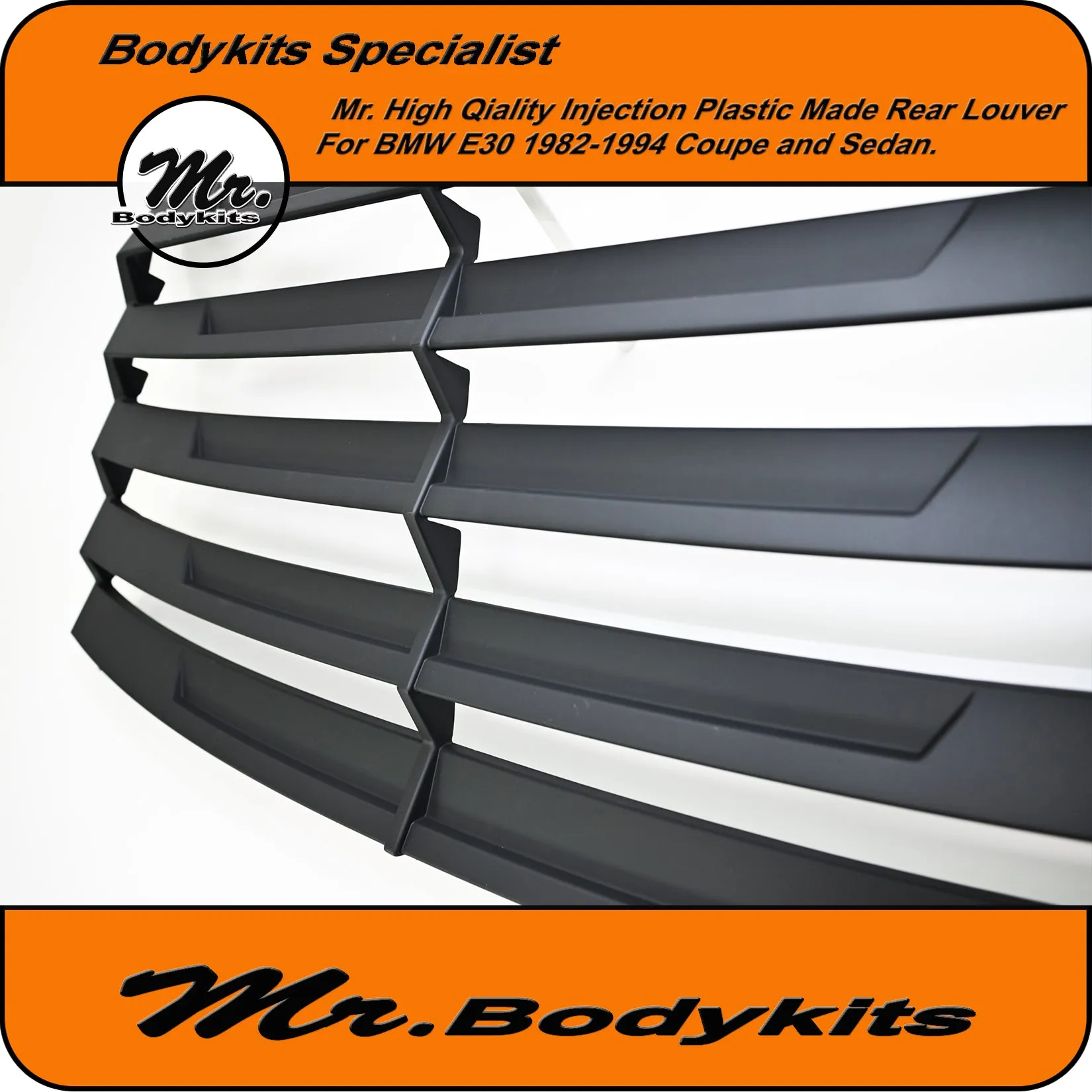 Quality Injection Plastic Made Rear Windcreeen Louver Blind For BMW E30 1982-1994