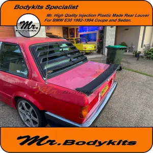 Quality Injection Plastic Made Rear Windcreeen Louver Blind For BMW E30 1982-1994