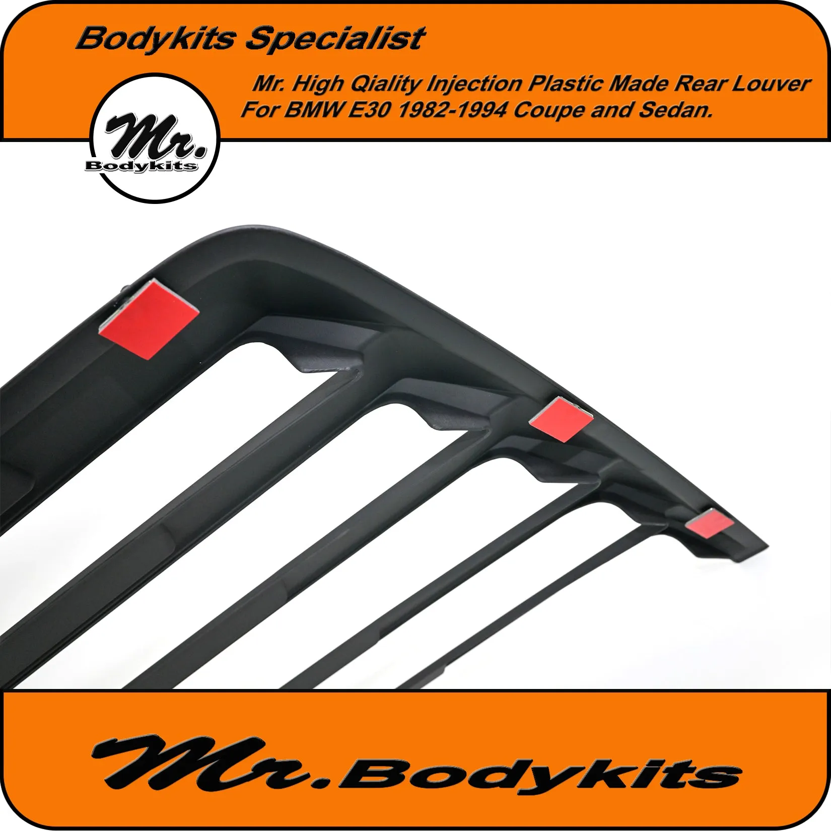 Quality Injection Plastic Made Rear Windcreeen Louver Blind For BMW E30 1982-1994