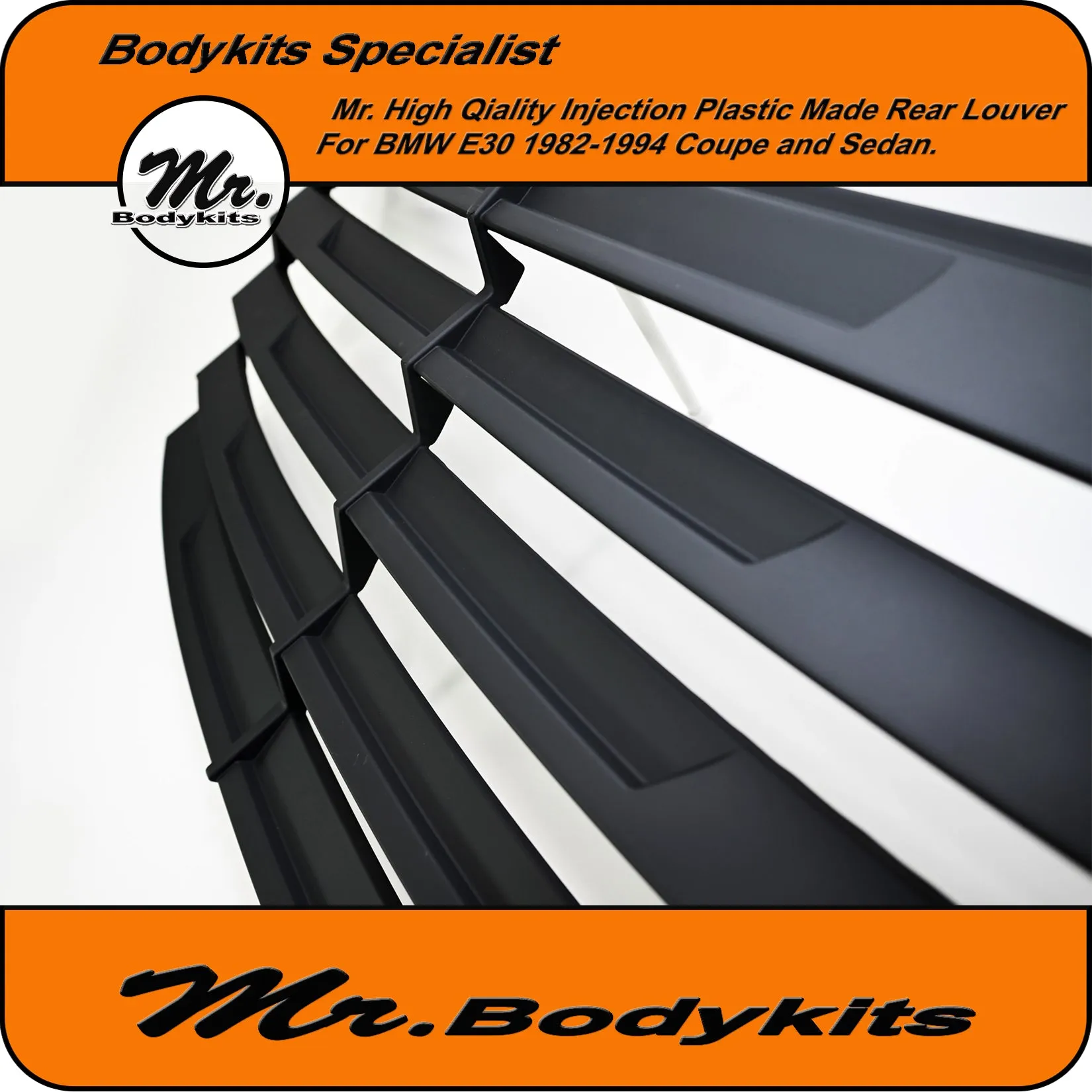 Quality Injection Plastic Made Rear Windcreeen Louver Blind For BMW E30 1982-1994