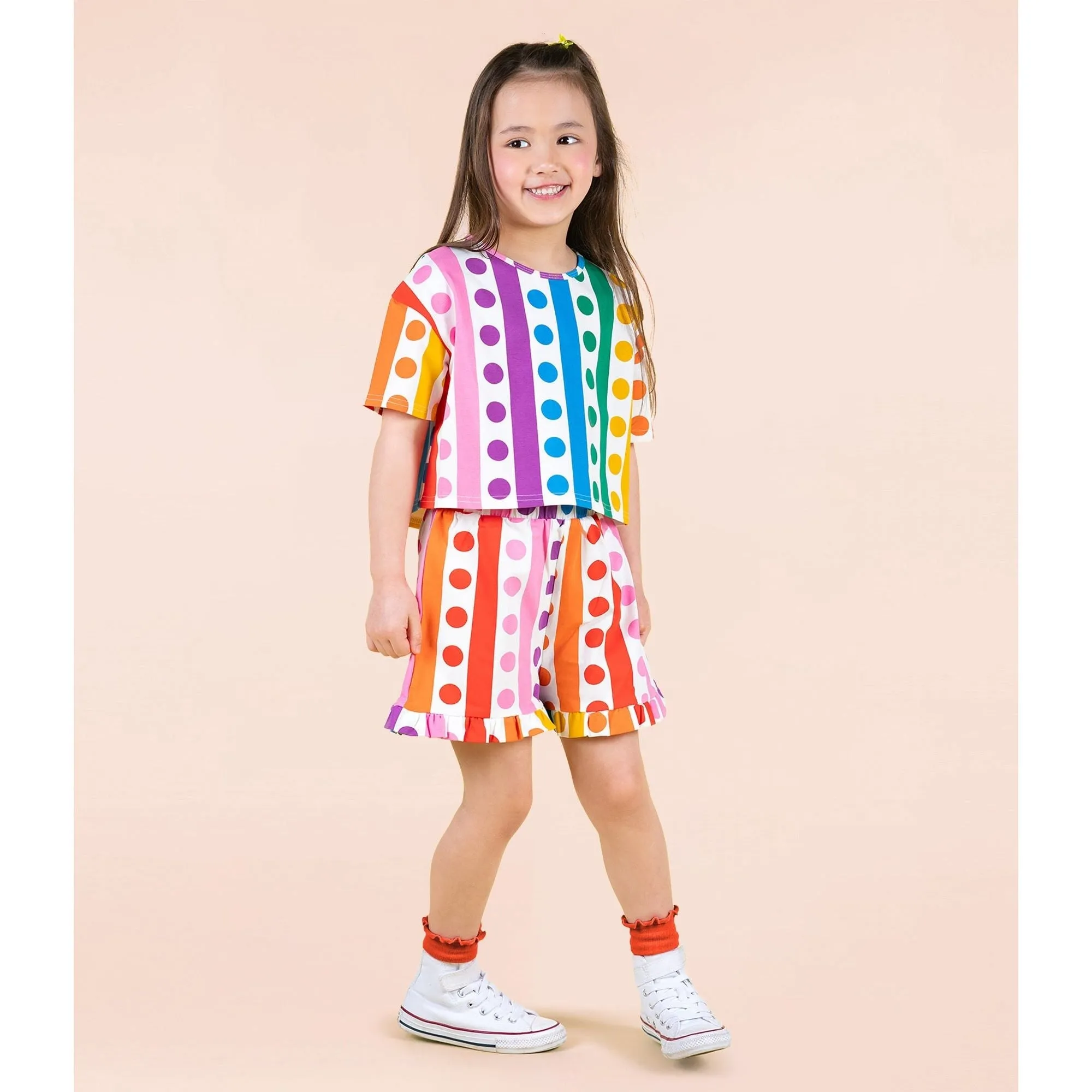 Rainbow Drops Frill Shorts