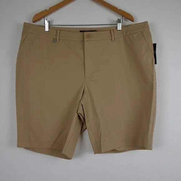 Ralph Lauren Stretch Shorts Women's Plus Size 20W Beige Twill