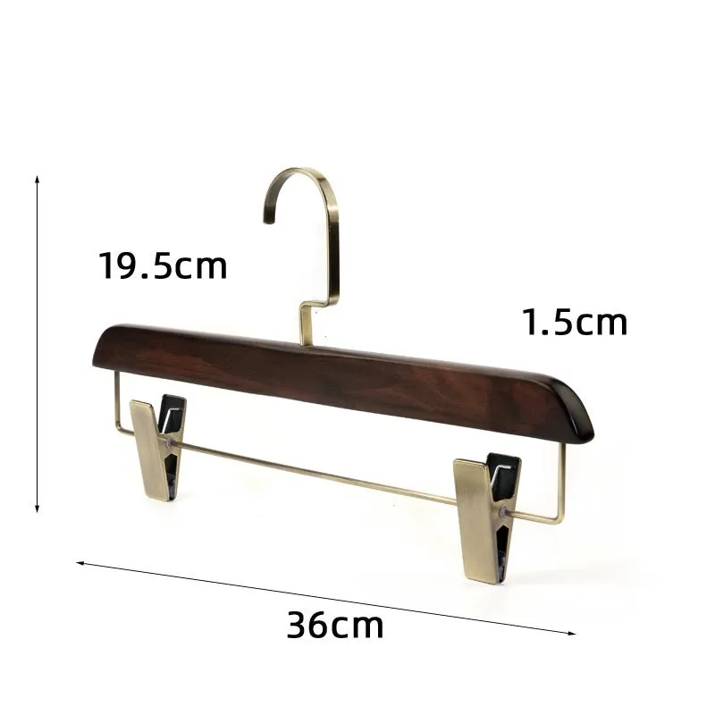 Retro Solid Wood Pants Hanger Pants Clip Wooden Pants Clip Skirt Clip