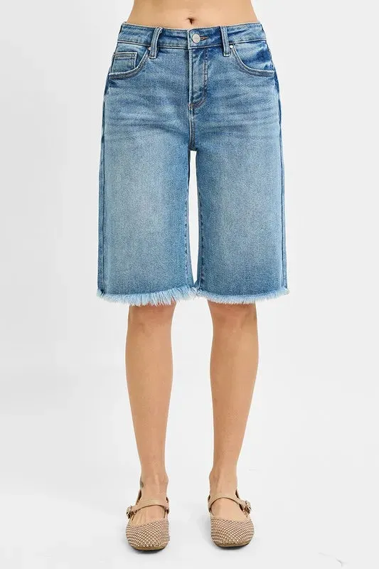 RISEN Mid Rise Fit Bermuda Shorts