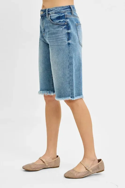 RISEN Mid Rise Fit Bermuda Shorts