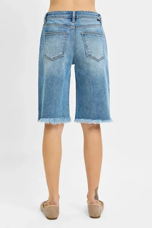 RISEN Mid Rise Fit Bermuda Shorts
