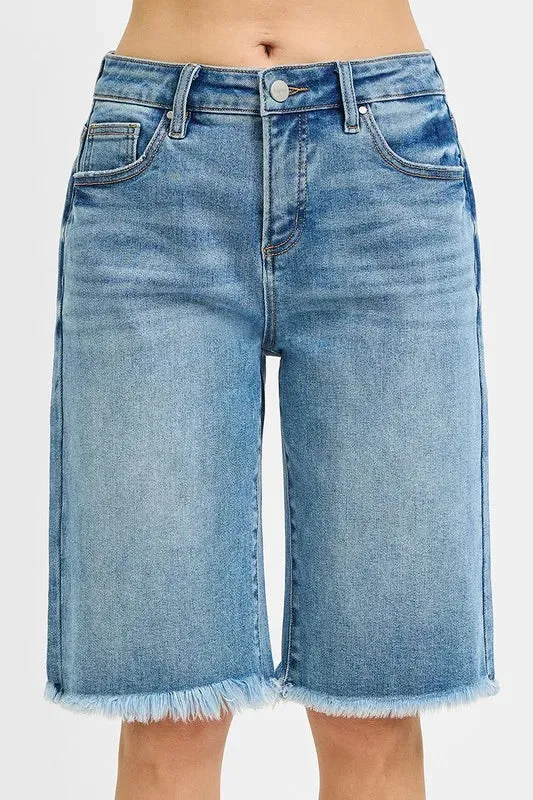 RISEN Mid Rise Fit Bermuda Shorts