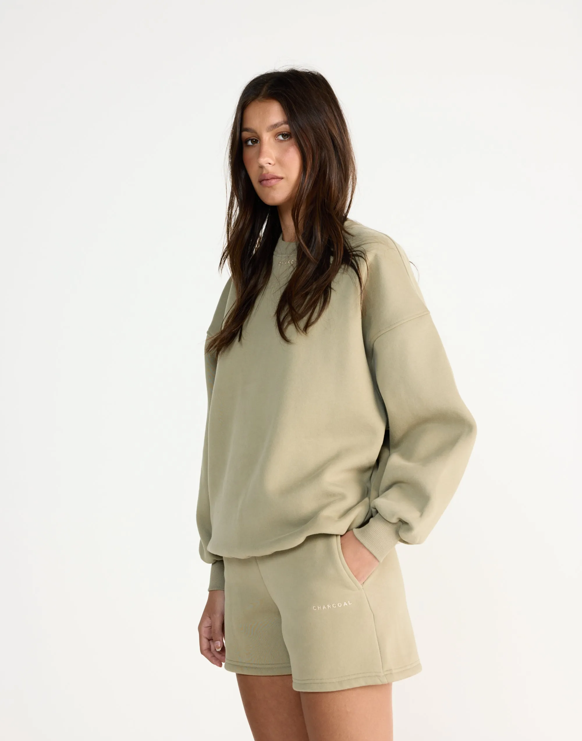 River Sweat Shorts (Matcha)