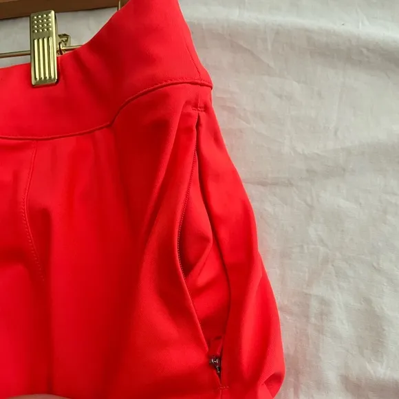 RLX Ralph Lauren Blaze Red Tennis Golf Prep Mini Skort