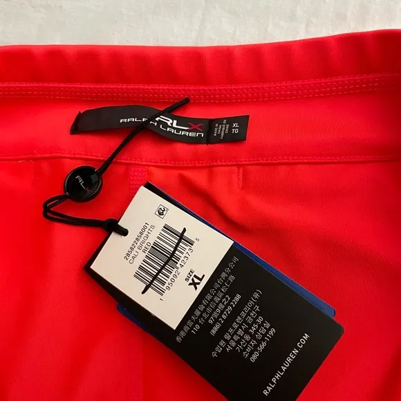 RLX Ralph Lauren Blaze Red Tennis Golf Prep Mini Skort