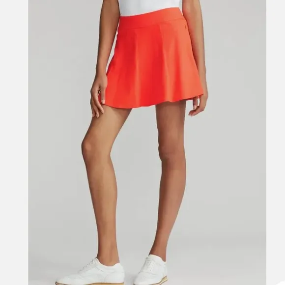 RLX Ralph Lauren Blaze Red Tennis Golf Prep Mini Skort
