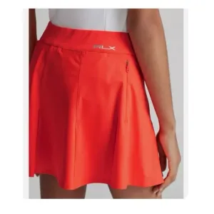 RLX Ralph Lauren Blaze Red Tennis Golf Prep Mini Skort
