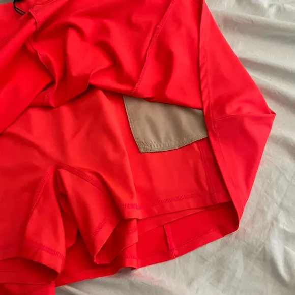 RLX Ralph Lauren Blaze Red Tennis Golf Prep Mini Skort