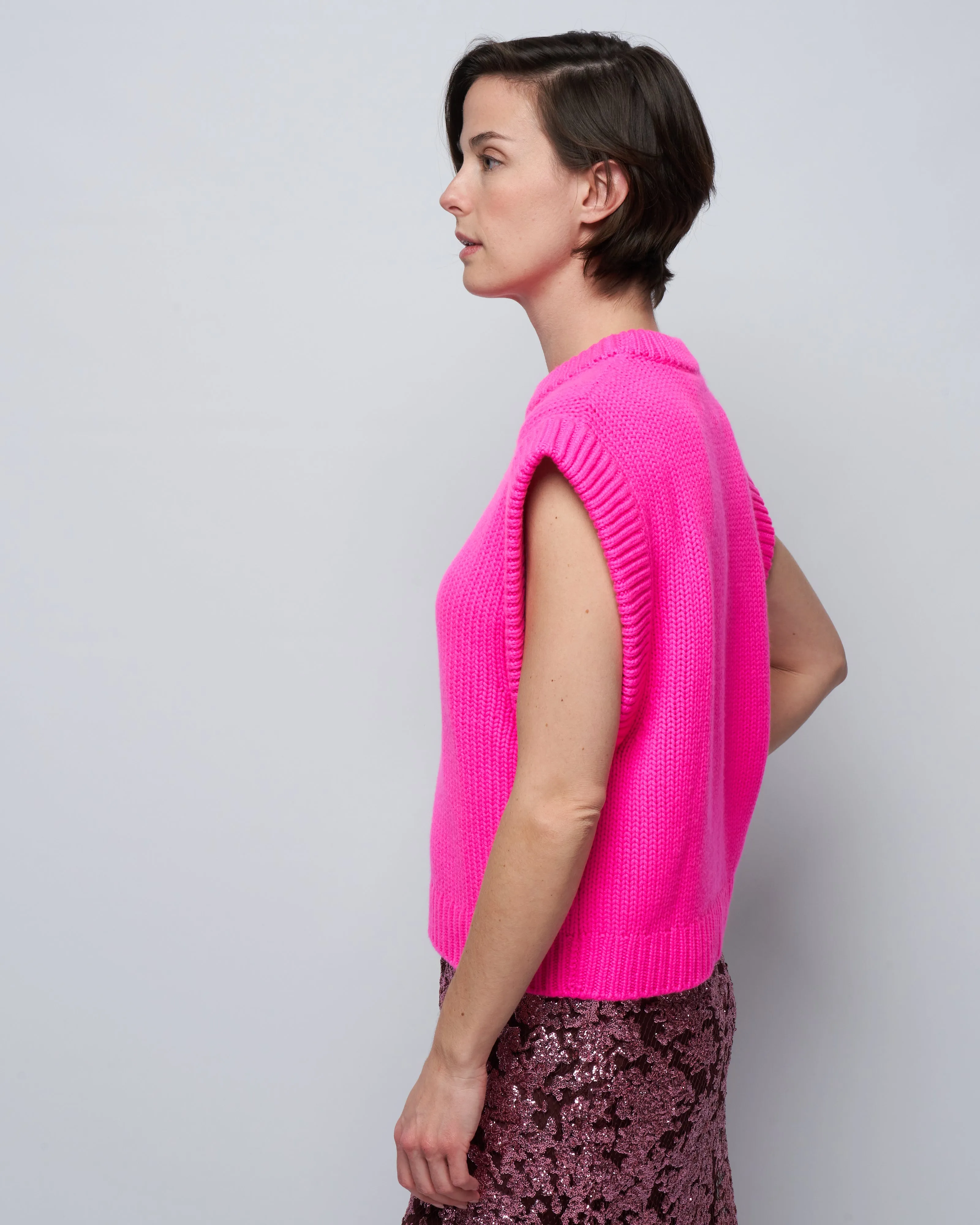 rory sweater - neon pink