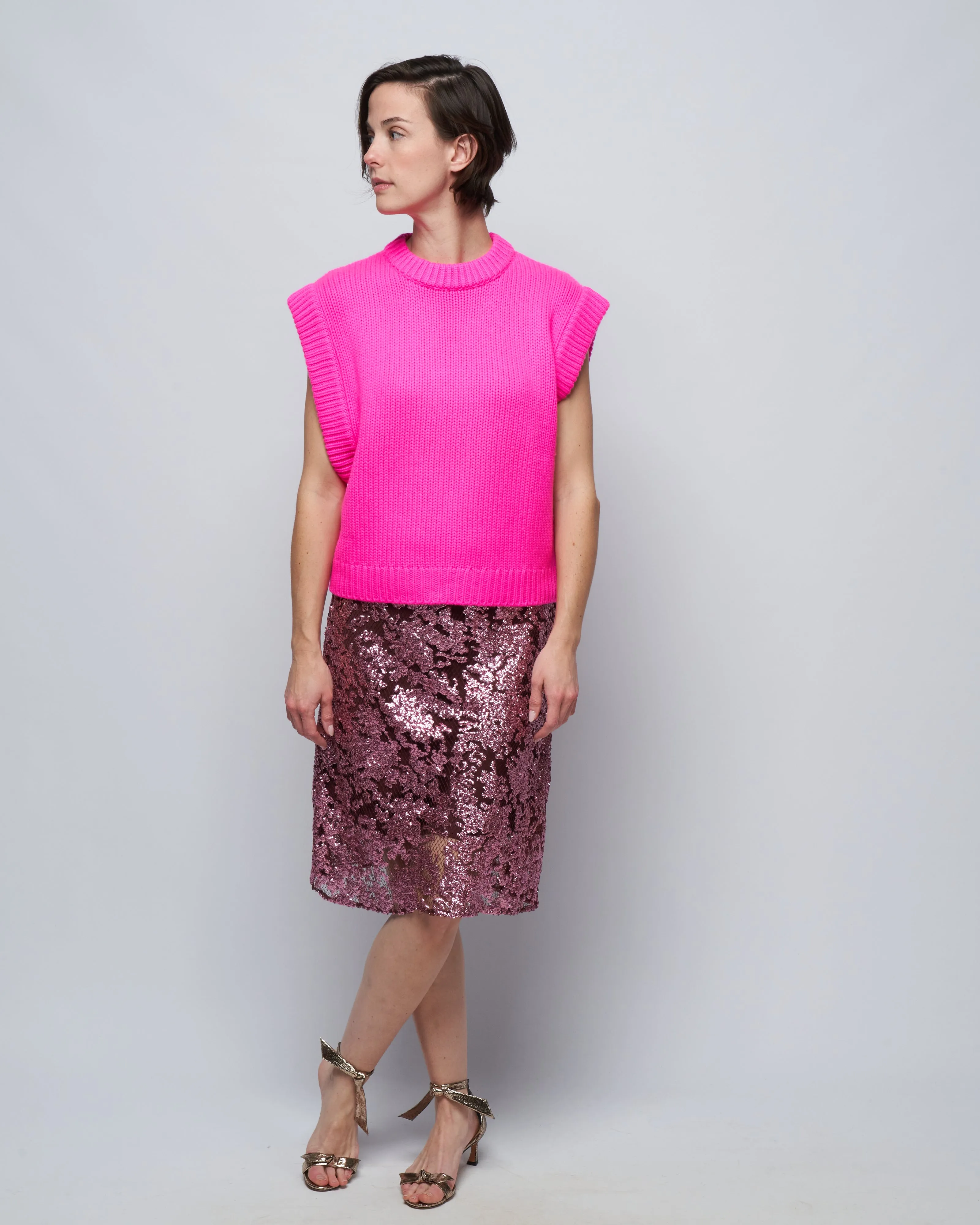 rory sweater - neon pink