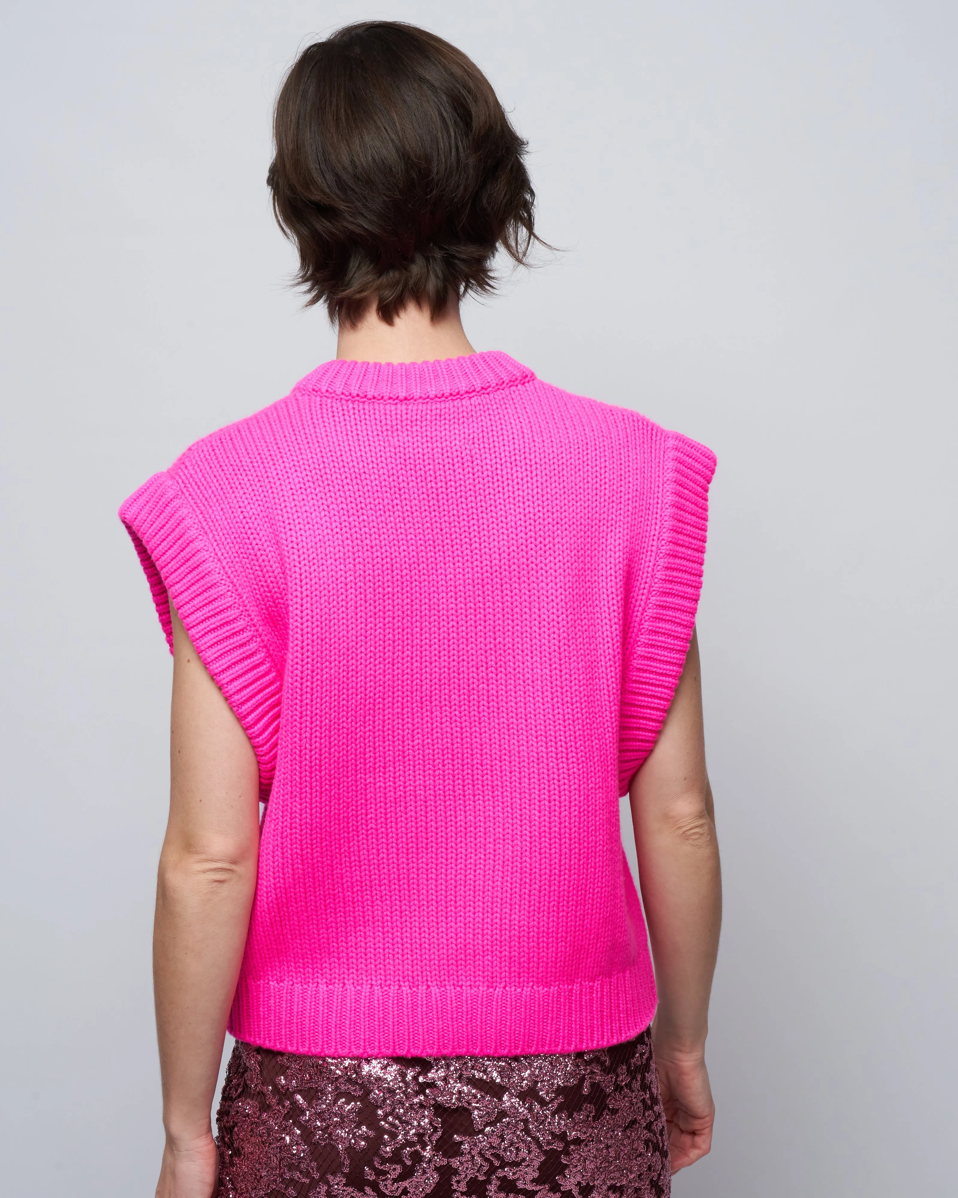 rory sweater - neon pink