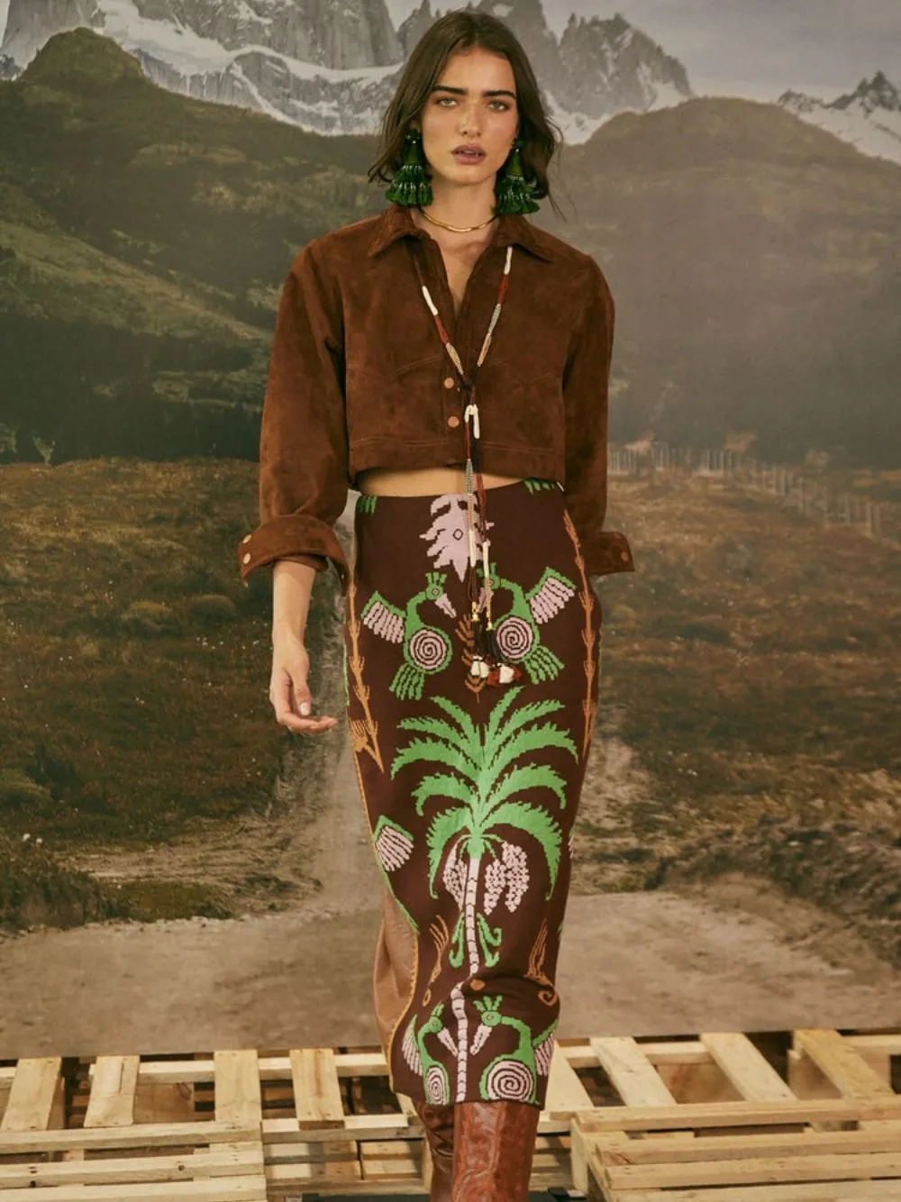 Rosliny Midi Skirt