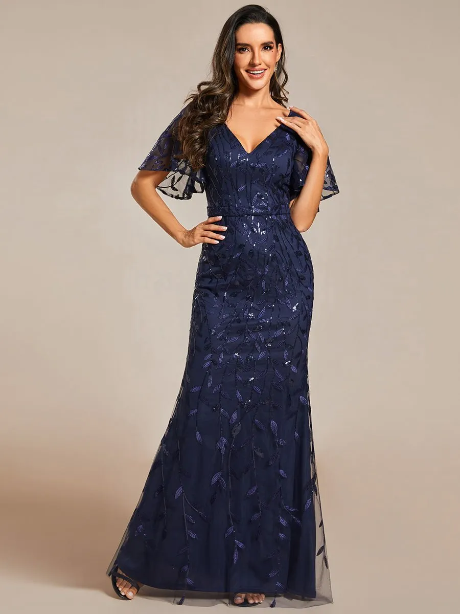 Roycebridal Eliza tulle sleeve mother of bride or bridesmaid dress