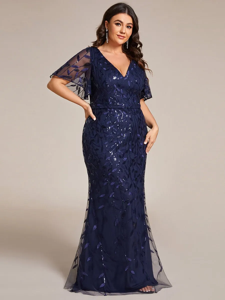 Roycebridal Eliza tulle sleeve mother of bride or bridesmaid dress