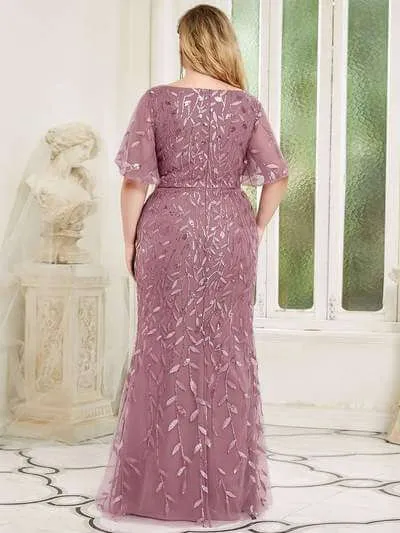 Roycebridal Eliza tulle sleeve mother of bride or bridesmaid dress