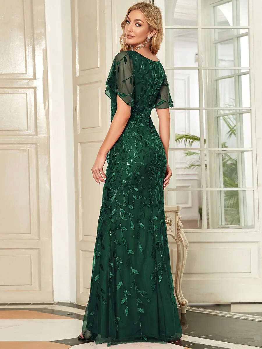 Roycebridal Eliza tulle sleeve mother of bride or bridesmaid dress
