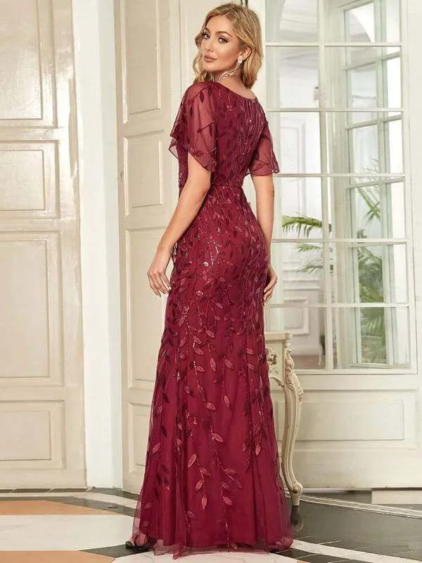 Roycebridal Eliza tulle sleeve mother of bride or bridesmaid dress
