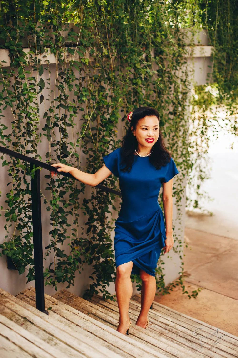 RUTH Side Drape Dress