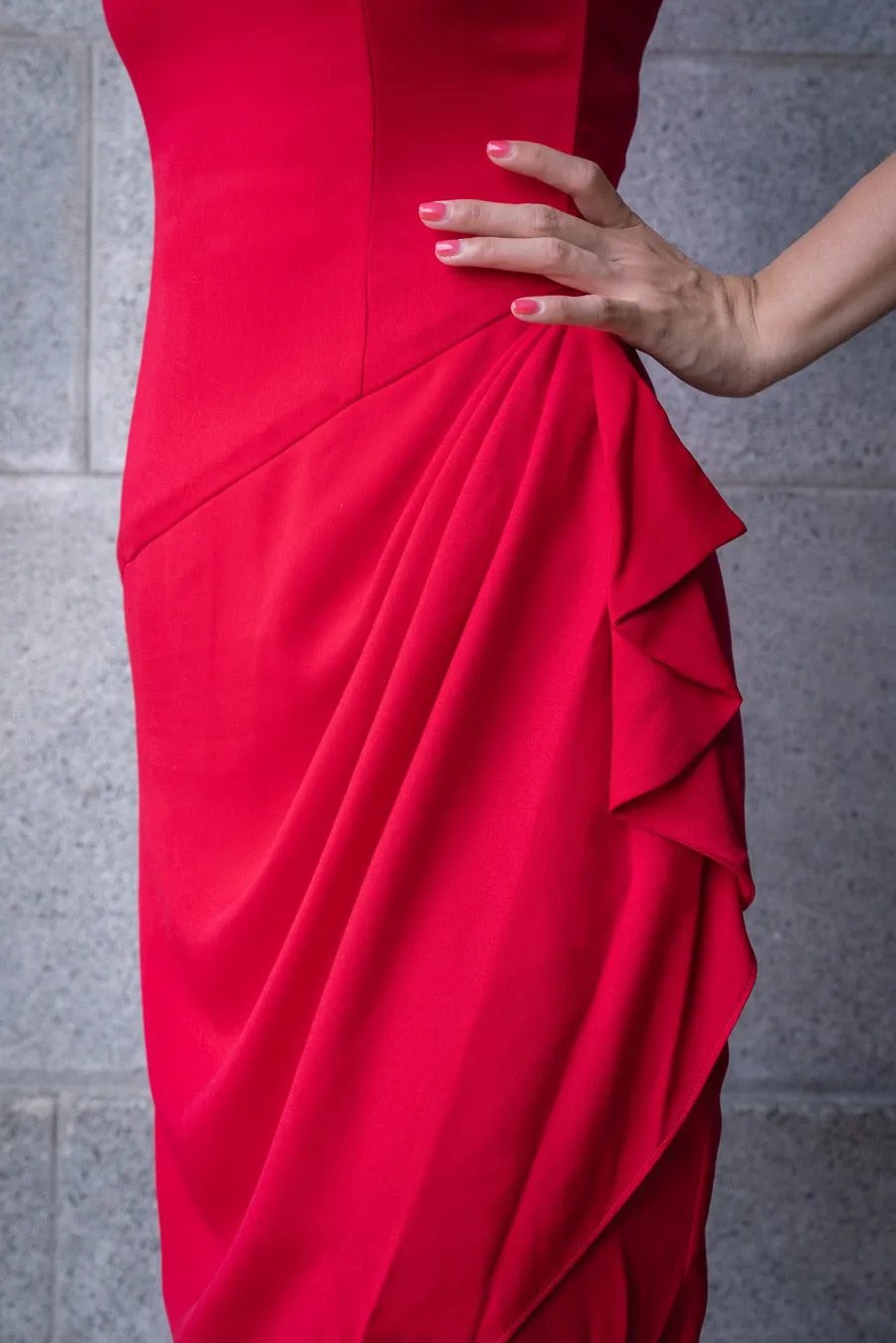 RUTH Side Drape Dress