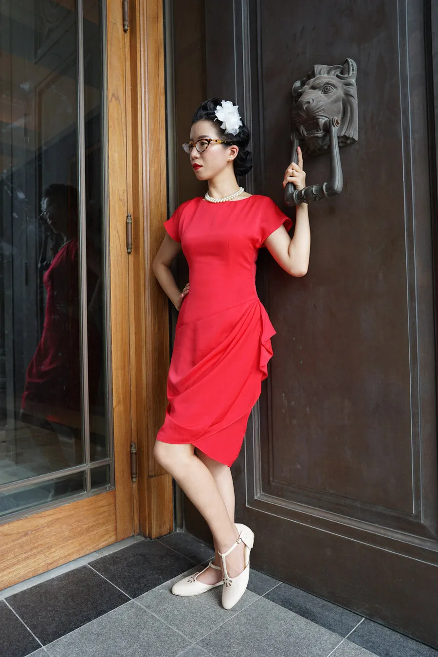 RUTH Side Drape Dress