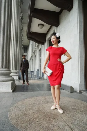 RUTH Side Drape Dress