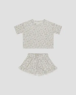 Rylee & Cru - Mosie Set - Blue Ditsy