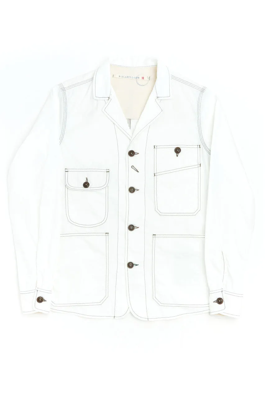 Scarti Lab Work Jacket 405-SG514 Twill White