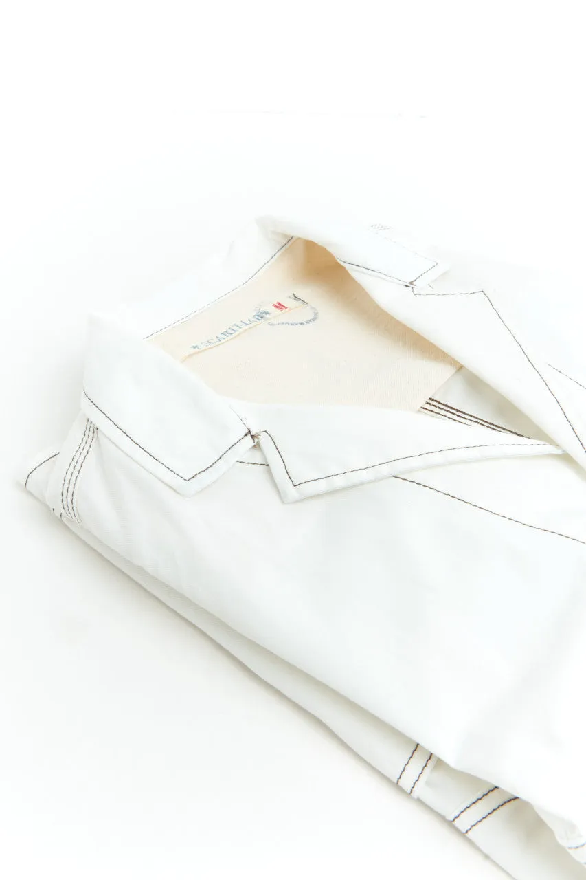 Scarti Lab Work Jacket 405-SG514 Twill White