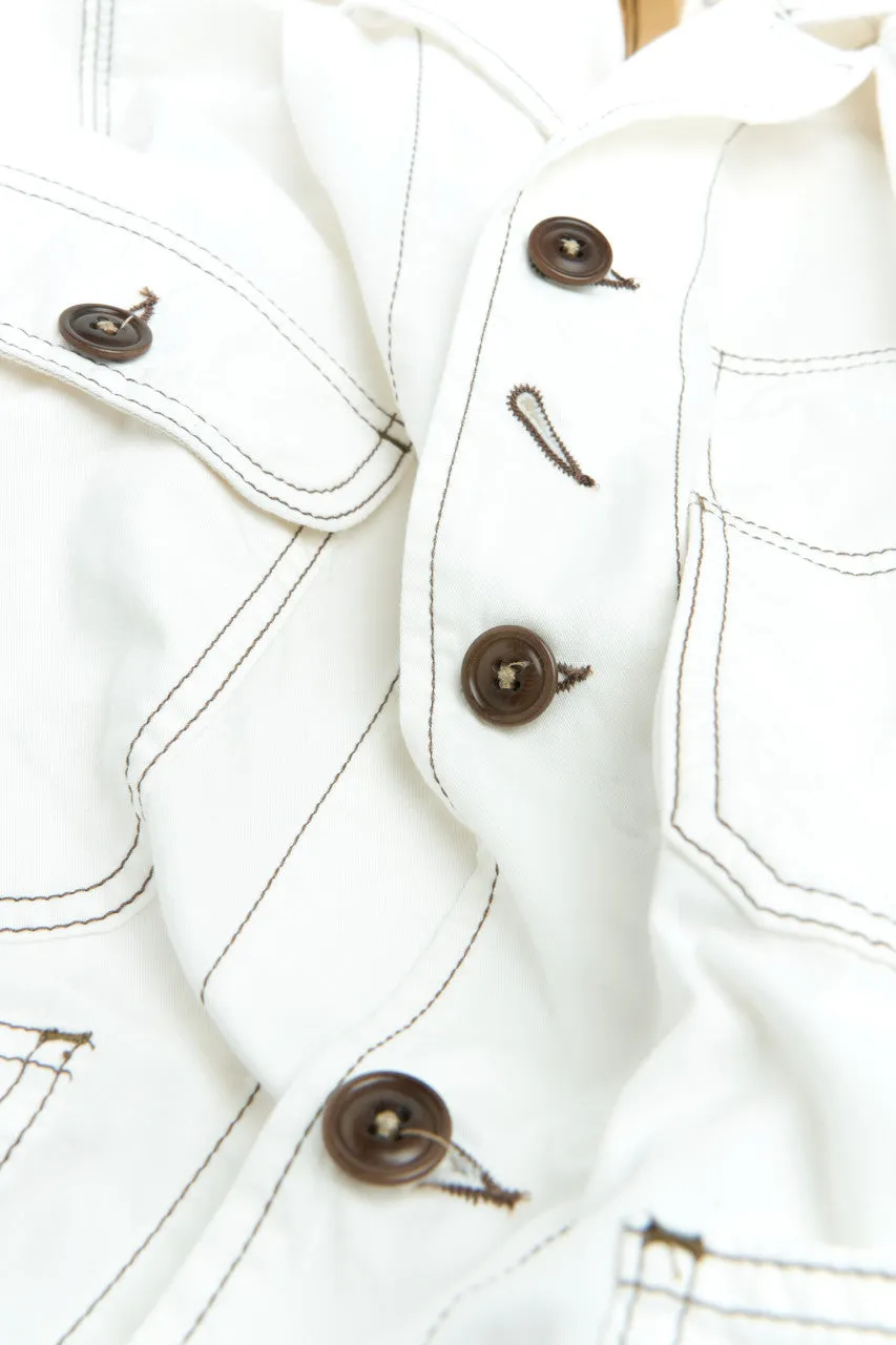 Scarti Lab Work Jacket 405-SG514 Twill White