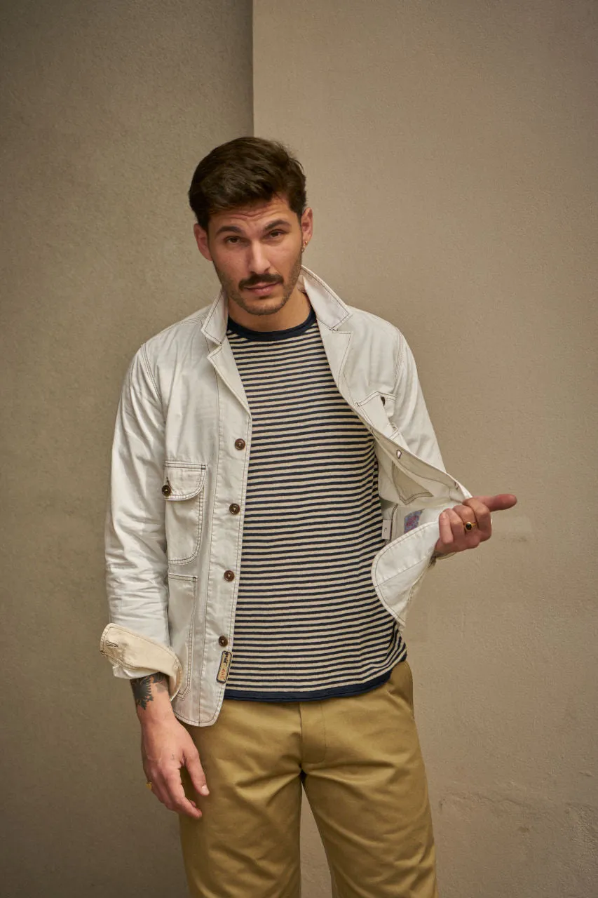 Scarti Lab Work Jacket 405-SG514 Twill White