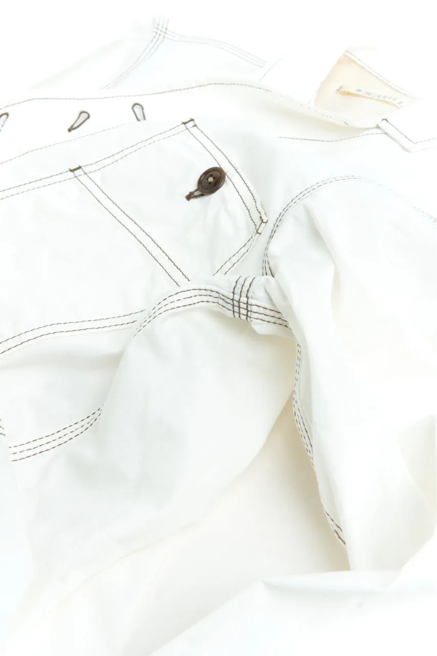 Scarti Lab Work Jacket 405-SG514 Twill White