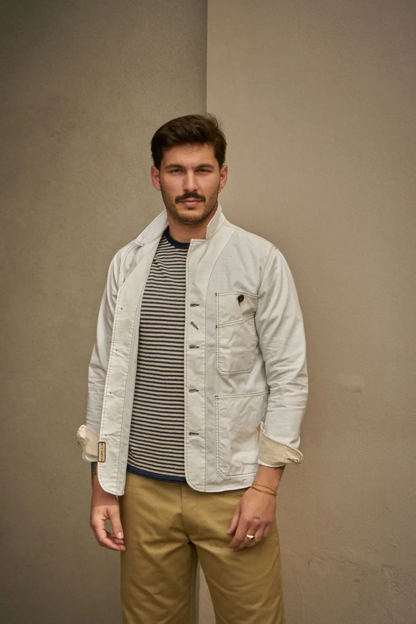 Scarti Lab Work Jacket 405-SG514 Twill White