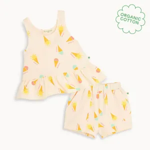 Scoops & Sailor Set - Gelato Baby & Kids Frill Swing Top& Short Set