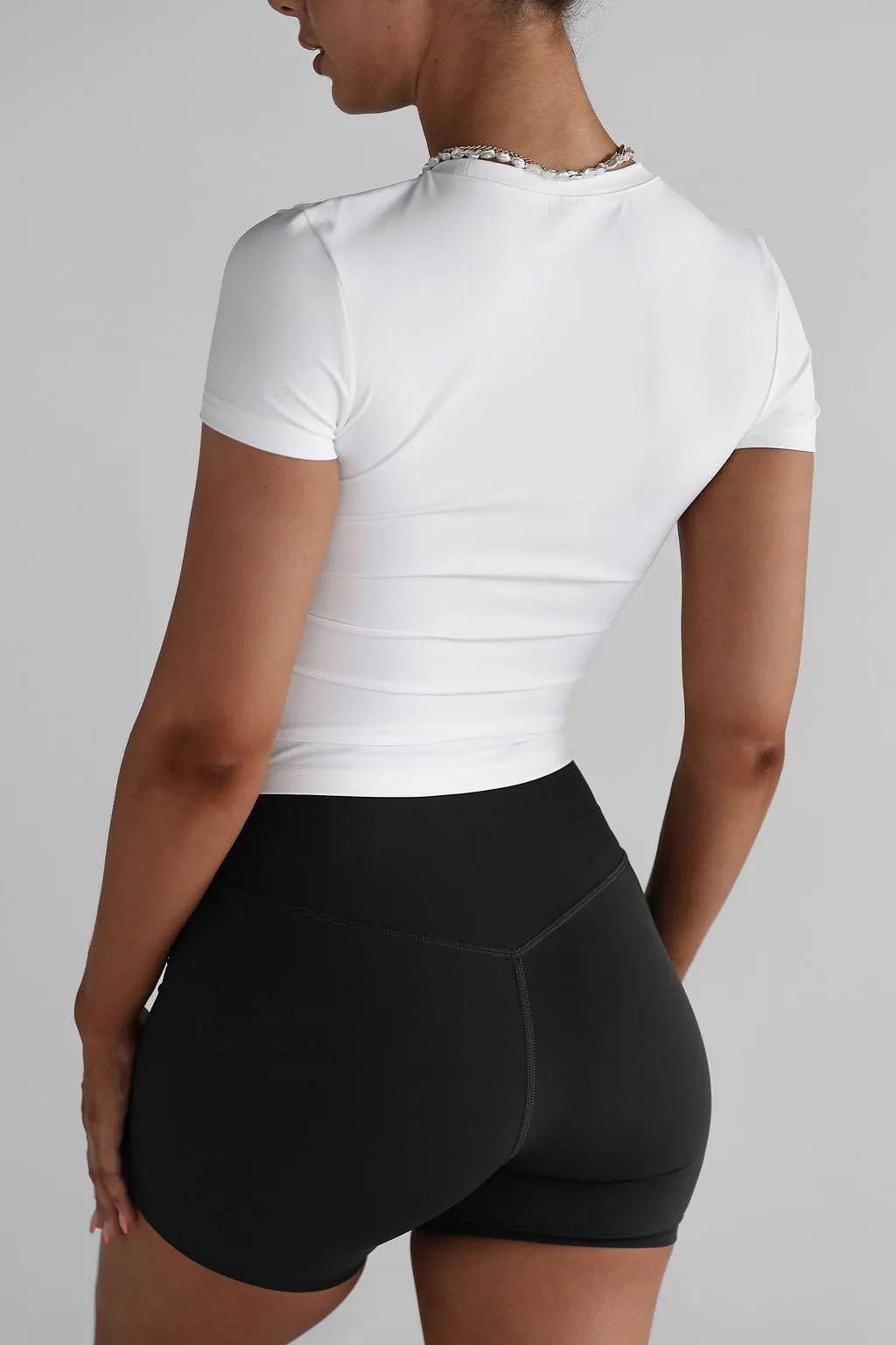 SCULPT Fitted Tee - White