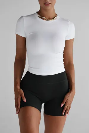 SCULPT Fitted Tee - White