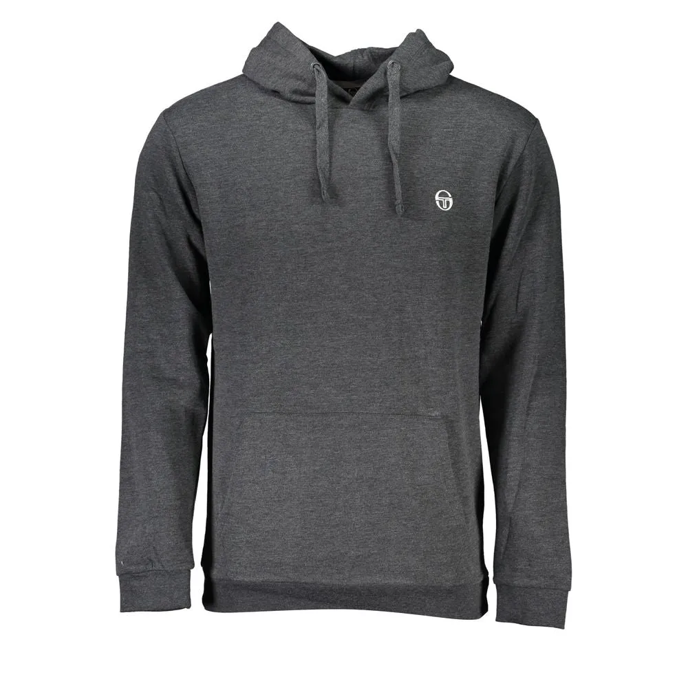 Sergio Tacchini Gray Cotton Men Sweatshirt