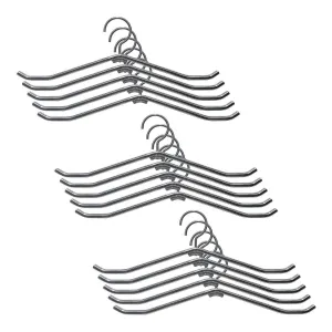 Set of 15 Stainless Steel Lead Apron Hangers
