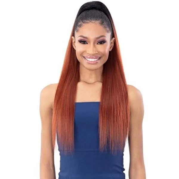Shake-N-Go Organique Mastermix Synthetic Pony Pro Ponytail - YAKY STRAIGHT 28"