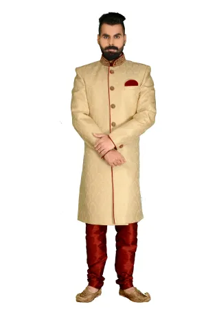 Sherwani (Custom Tailored) - (D.No.-1174-A)