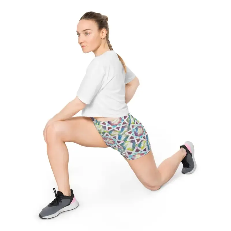 Shine in Colorful Star Pattern Splendor Shorts