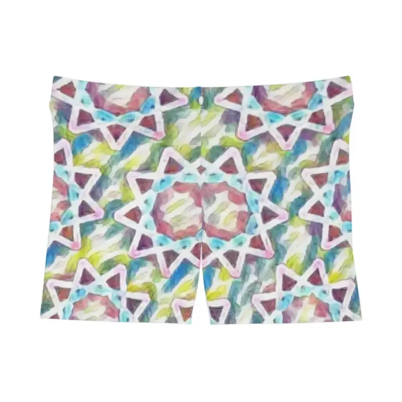 Shine in Colorful Star Pattern Splendor Shorts